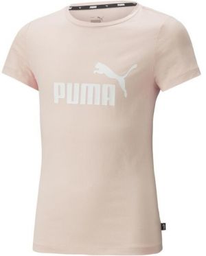 Puma ESS LOGO TEE G Dievčenské tričko, ružová, veľkosť