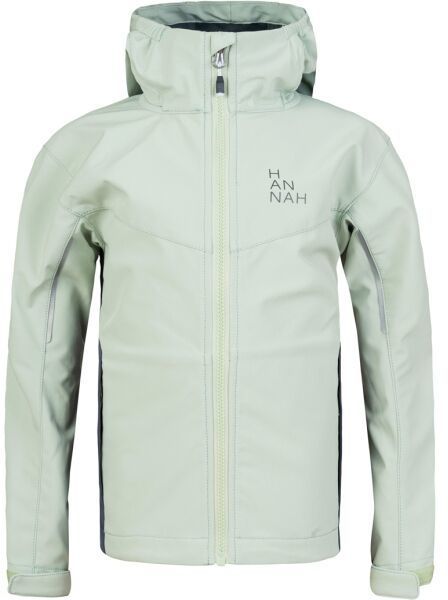 Hannah CAPRA JR Dievčenská softshellová bunda, svetlo zelená, veľkosť 122-128