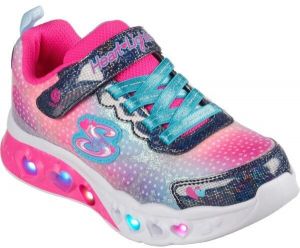 Skechers FLUTTER HEART LIGHTS-SIMPLY LOVE Dievčenská voľnočasová obuv, ružová, veľkosť