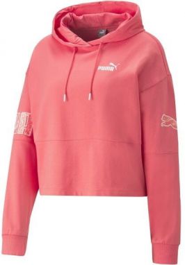 Puma POWER COLORBLOCK SUMMER HOODIE Dámska mikina, lososová, veľkosť