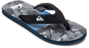 Quiksilver MOLOKAI LAYBACK II Pánske žabky, čierna, veľkosť 40