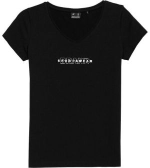 4F TSHIRT W Dámske tričko, čierna, veľkosť
