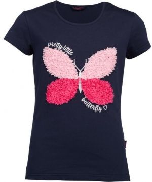 Lewro VESLIN Dievčenské tričko, tmavo modrá, veľkosť 140-146