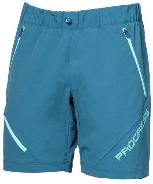 PROGRESS GENIA SHORTS Dámske outdoorové kraťasy, tyrkysová, veľkosť