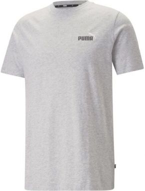 Puma ESS+2 COL SMALL LOGO TEE Pánske tričko, sivá, veľkosť