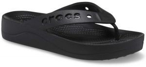 Crocs BAYA PLATFORM FLIP Dámske žabky, čierna, veľkosť 36/37