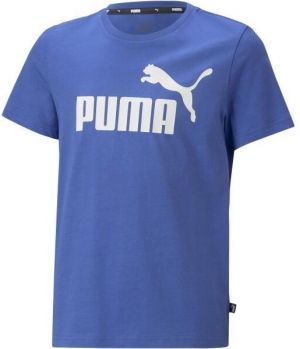 Puma ESS LOGO TEE B Chlapčenské tričko, modrá, veľkosť