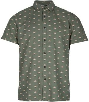 O'Neill AOP CHAMBRAY SHIRT Pánska košeľa s krátkym rukávom, khaki, veľkosť