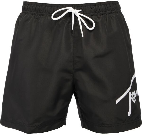 Tommy Hilfiger TJ SIGNATURE-SF MEDIUM DRAWSTRING Pánske plavecké šortky, čierna, veľkosť
