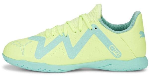 Puma FUTURE PLAY IT JR Detská halová obuv, svetlo zelená, veľkosť 28