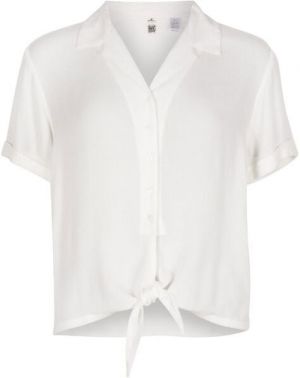O'Neill CALI WOVEN SHIRT Dámska košeľa s krátkym rukávom, biela, veľkosť