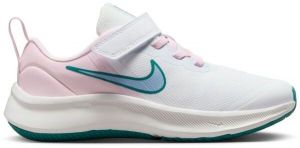Nike STAR RUNNER 3 PSV Dievčenská voľnočasová obuv, biela, veľkosť 28.5