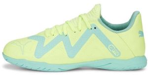 Puma FUTURE PLAY IT JR Detská halová obuv, svetlo zelená, veľkosť 28