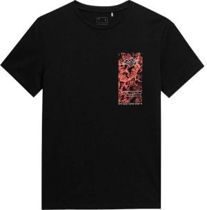 4F MEN´S T-SHIRT Pánske tričko, čierna, veľkosť