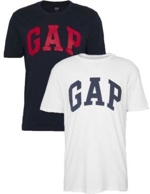 GAP V-BASIC ARCH 2 PACK Pánske tričko, čierna, veľkosť