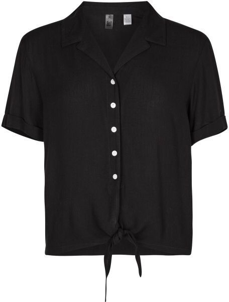 O'Neill CALI WOVEN SHIRT Dámska košeľa s krátkym rukávom, čierna, veľkosť