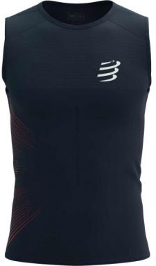 Compressport PERFORMANCE TANK M Pánske bežecké tielko, čierna, veľkosť