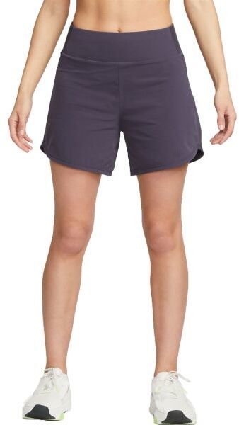 Nike NK BLISS DF MR 5IN BR SHORT Dámske šortky, tmavo sivá, veľkosť