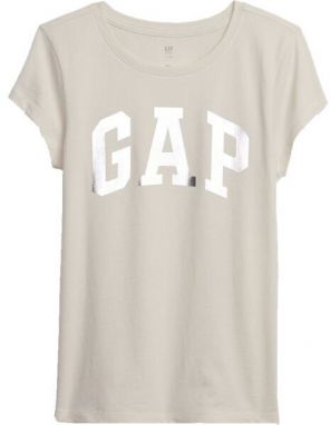 GAP V-FR SS VALUE LOGO TEE Dievčenské tričko, béžová, veľkosť