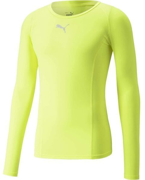 Puma LIGA BASELAYER TEE LS Pánske funkčné tričko, reflexný neón, veľkosť