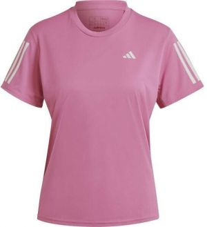 adidas OWN THE RUN TEE Dámske bežecké tričko, ružová, veľkosť