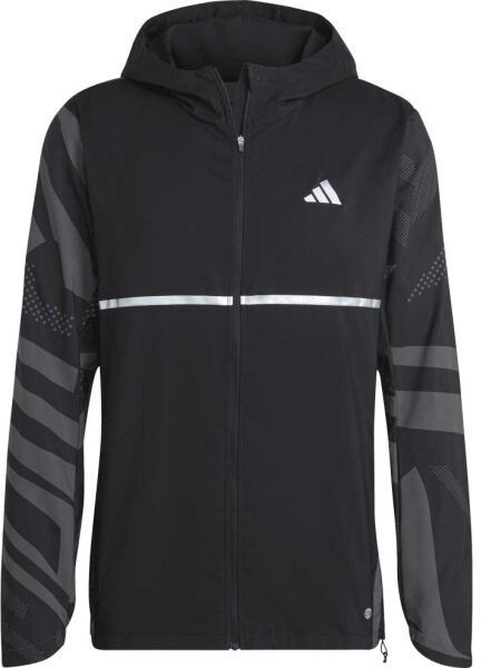 adidas OTR SEASONAL JK Pánska bežecká bunda, čierna, veľkosť