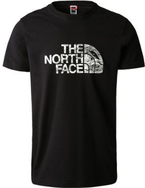 The North Face M S/S WOODCUT DOME TEE Pánske tričko, čierna, veľkosť