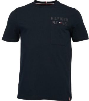Tommy Hilfiger GRAPHIC S/S TEE Pánske tričko, tmavo modrá, veľkosť