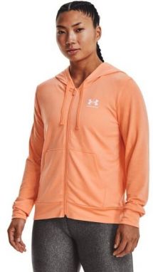 Under Armour RIVAL TERRY FZ HOODIE Dámska mikina, oranžová, veľkosť L