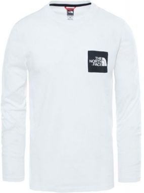 The North Face L/S FINE TEE Pánske tričko s dlhým rukávom, biela, veľkosť