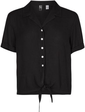 O'Neill CALI WOVEN SHIRT Dámska košeľa s krátkym rukávom, čierna, veľkosť