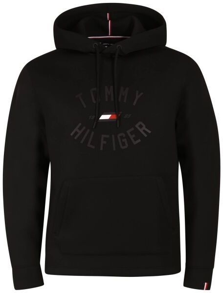 Tommy Hilfiger VARSITY GRAPHIC HOODY Pánska mikina, čierna, veľkosť