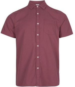 O'Neill CHAMBRAY SHIRT Pánska košeľa s krátkym rukávom, vínová, veľkosť