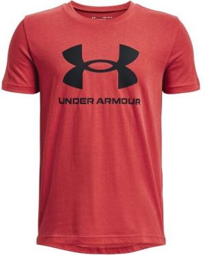 Under Armour SPORTSTYLE LOGO SS Chlapčenské tričko, červená, veľkosť