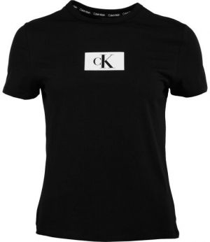 Calvin Klein ´96 LOUNGE-S/S CREW NECK Dámske tričko, čierna, veľkosť