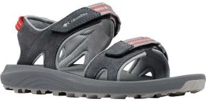 Columbia TRAILSTORM HIKER 2 STRAP Dámske kožené sandále, tmavo sivá, veľkosť 42