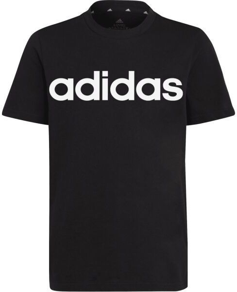 adidas U LIN TEE Chlapčenské tričko, čierna, veľkosť