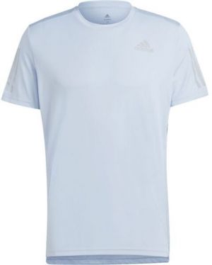 adidas OWN THE RUN TEE Pánske bežecké tričko, svetlomodrá, veľkosť