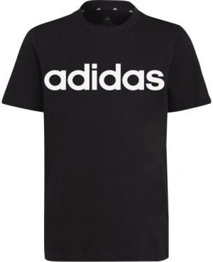 adidas U LIN TEE Chlapčenské tričko, čierna, veľkosť