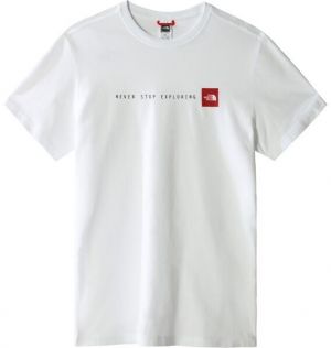 The North Face M S/S NEVER STOP EXPLORING TEE Pánske tričko, biela, veľkosť