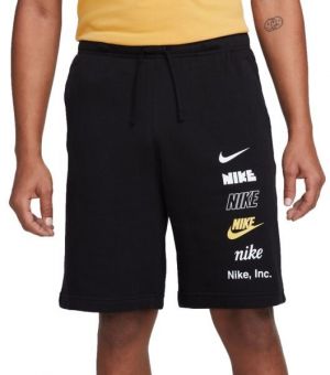 Nike CLUB+ FT SHORT MLOGO Pánske šortky, čierna, veľkosť