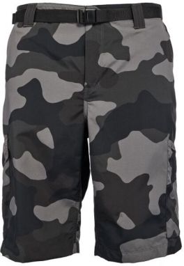 Columbia SILVER RIDGE PRINTED CARGO SHORT Pánske šortky, tmavo sivá, veľkosť