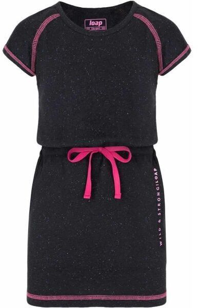 LOAP BUGGI Dievčenské športové šaty, čierna, veľkosť 112-116