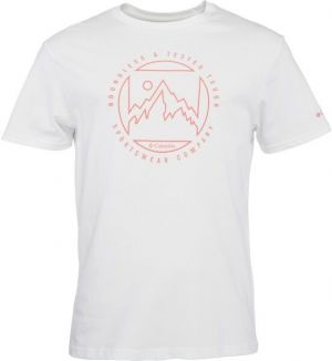 Columbia M RAPID RIDGE GRAPHIC TEE Pánske tričko, biela, veľkosť