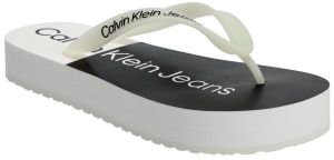 Calvin Klein BEACH SANDAL FLATFORM Dámske žabky, biela, veľkosť