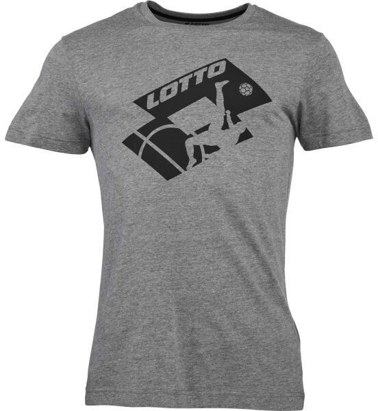 Lotto TEE SOCCER CLUB MEL Pánske tričko, tmavo sivá, veľkosť