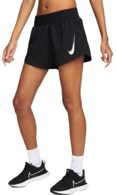 Nike SWOOSH SHORT VENEER VERS Dámske šortky, čierna, veľkosť