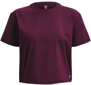 Under Armour MERIDIAN SS Dámske skrátené tričko, vínová, veľkosť