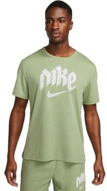 Nike DF RUN DVN MILER SS Pánske tričko, svetlo zelená, veľkosť