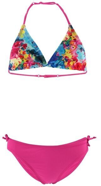 AQUOS CARMELA Dievčenské dvojdielne plavky, ružová, veľkosť 116-122